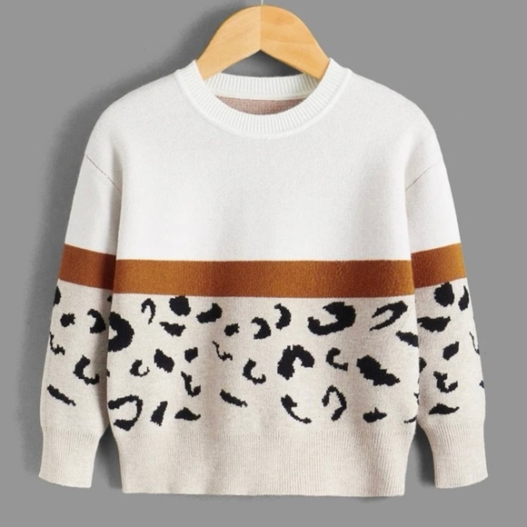 SHEIN Girls 4Y Leopard and Pastel Sweaters - Picture 7 of 11